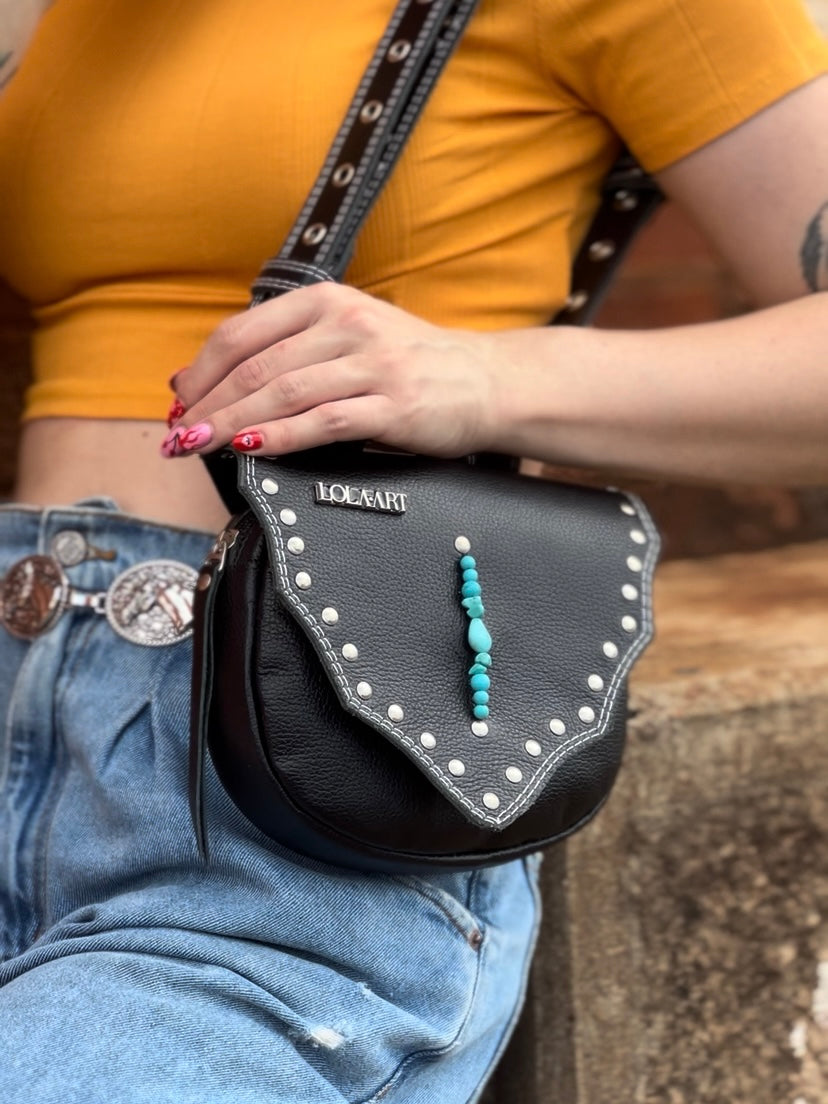 CartuBag Turqueza Couro