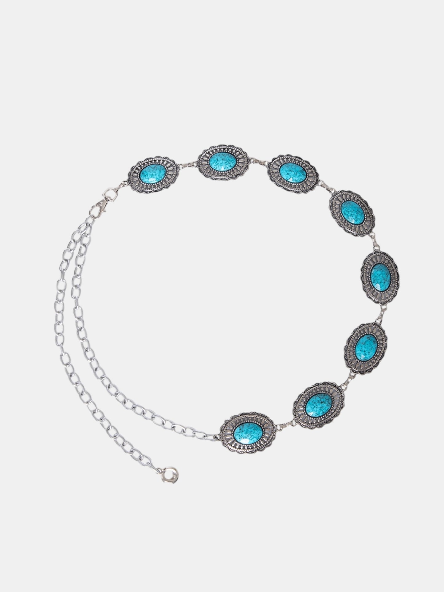 Cinto Corrente Boho Turquesa
