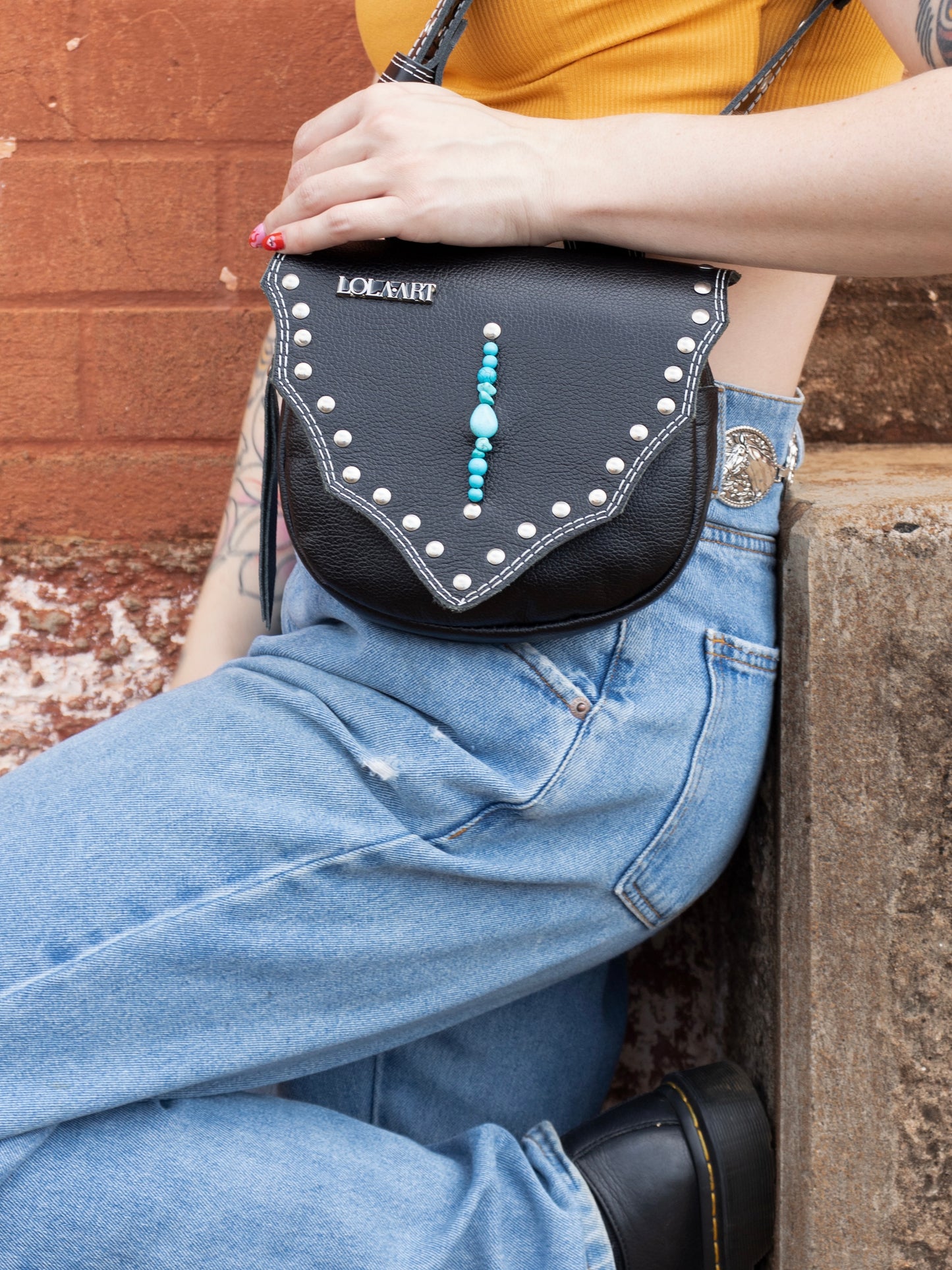 CartuBag Turqueza Couro