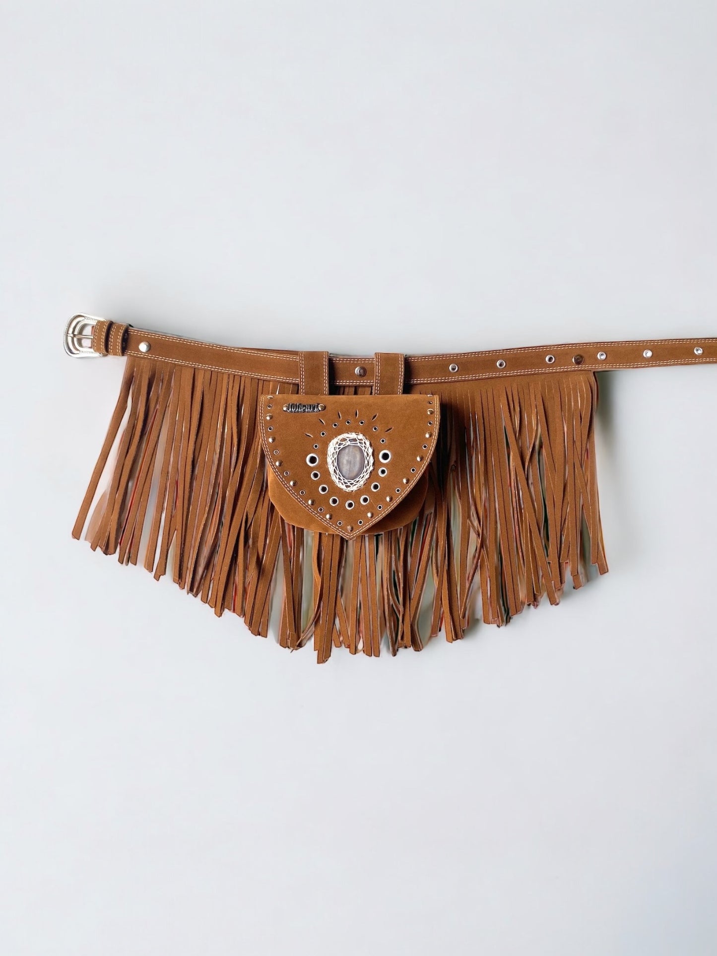 CartuBag Camel Dália Com Franja