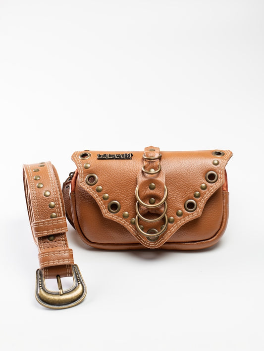 Cartucheira Camel Rings Couro
