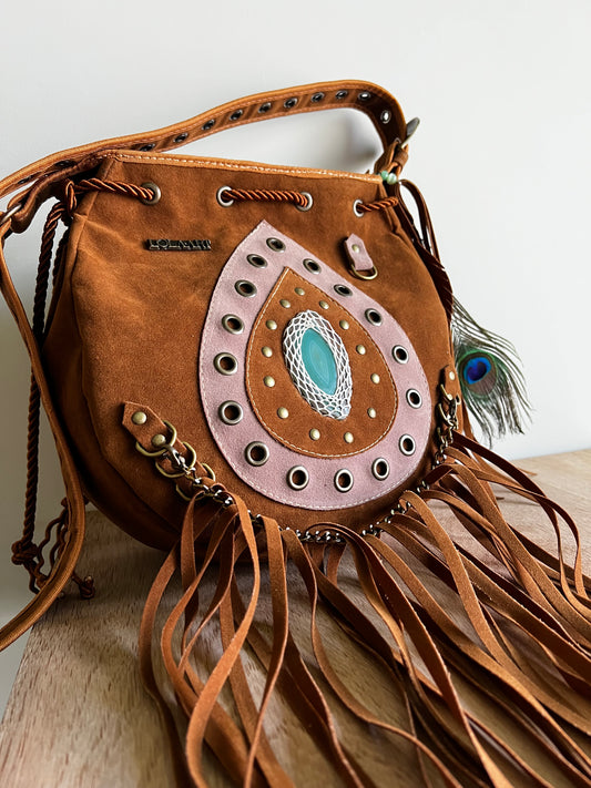 Bolsa Com Franja Serena Vegan Western Boho