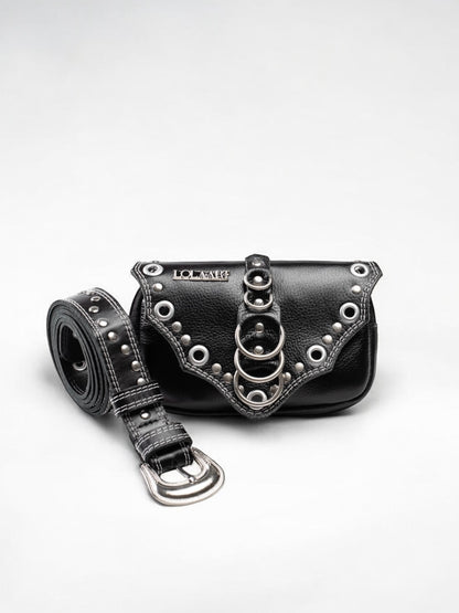 Cartucheira Black Rings Couro