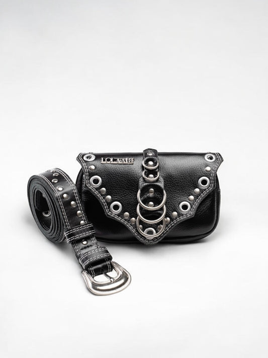 Cartucheira Black Rings Couro