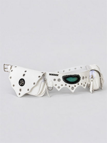 Cartucheira Off White Moon Verde Água