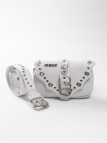 Cartucheira White Rings Couro