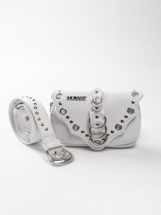 Cartucheira White Rings Couro
