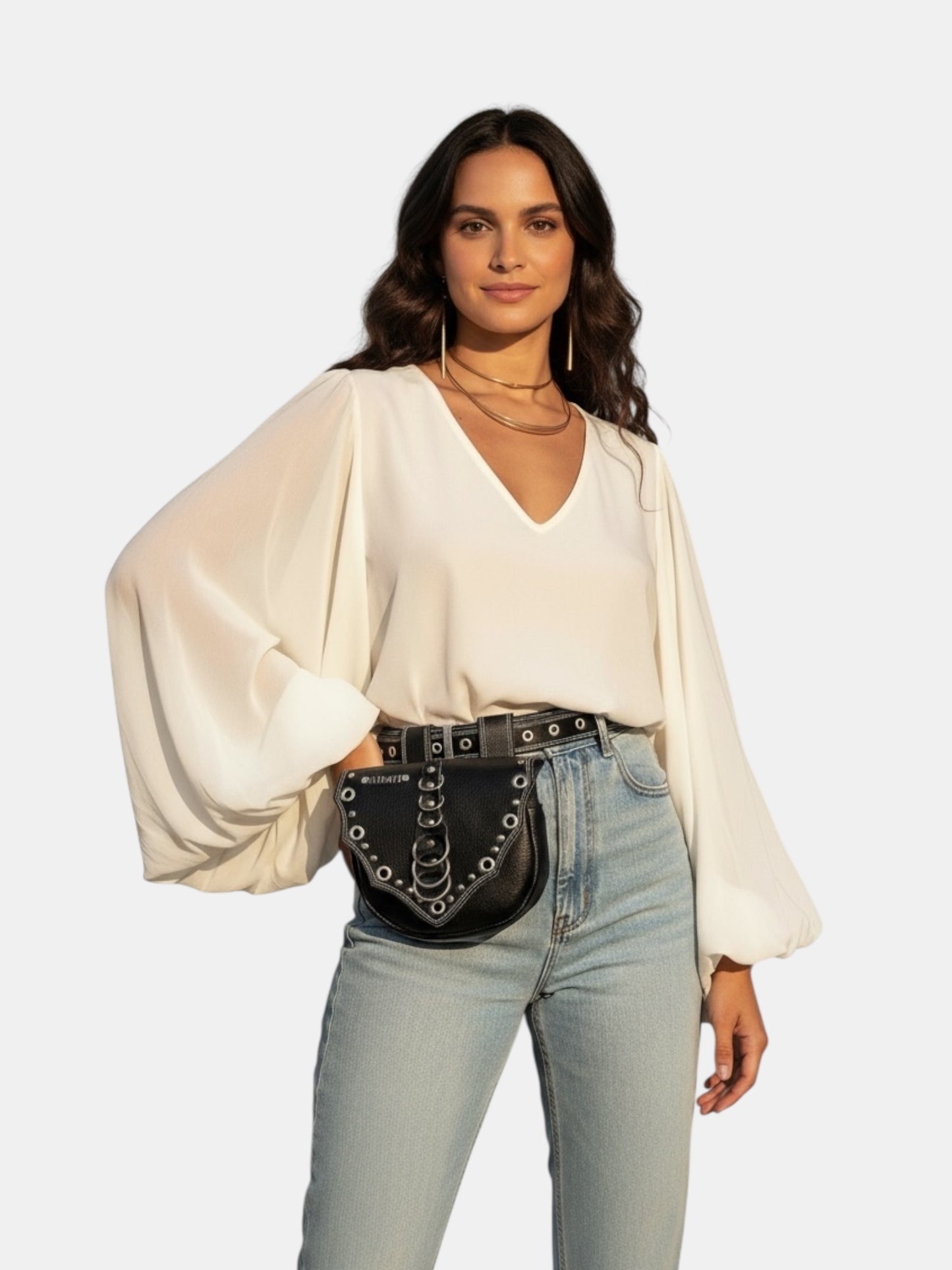 CartuBag Black Rings Couro