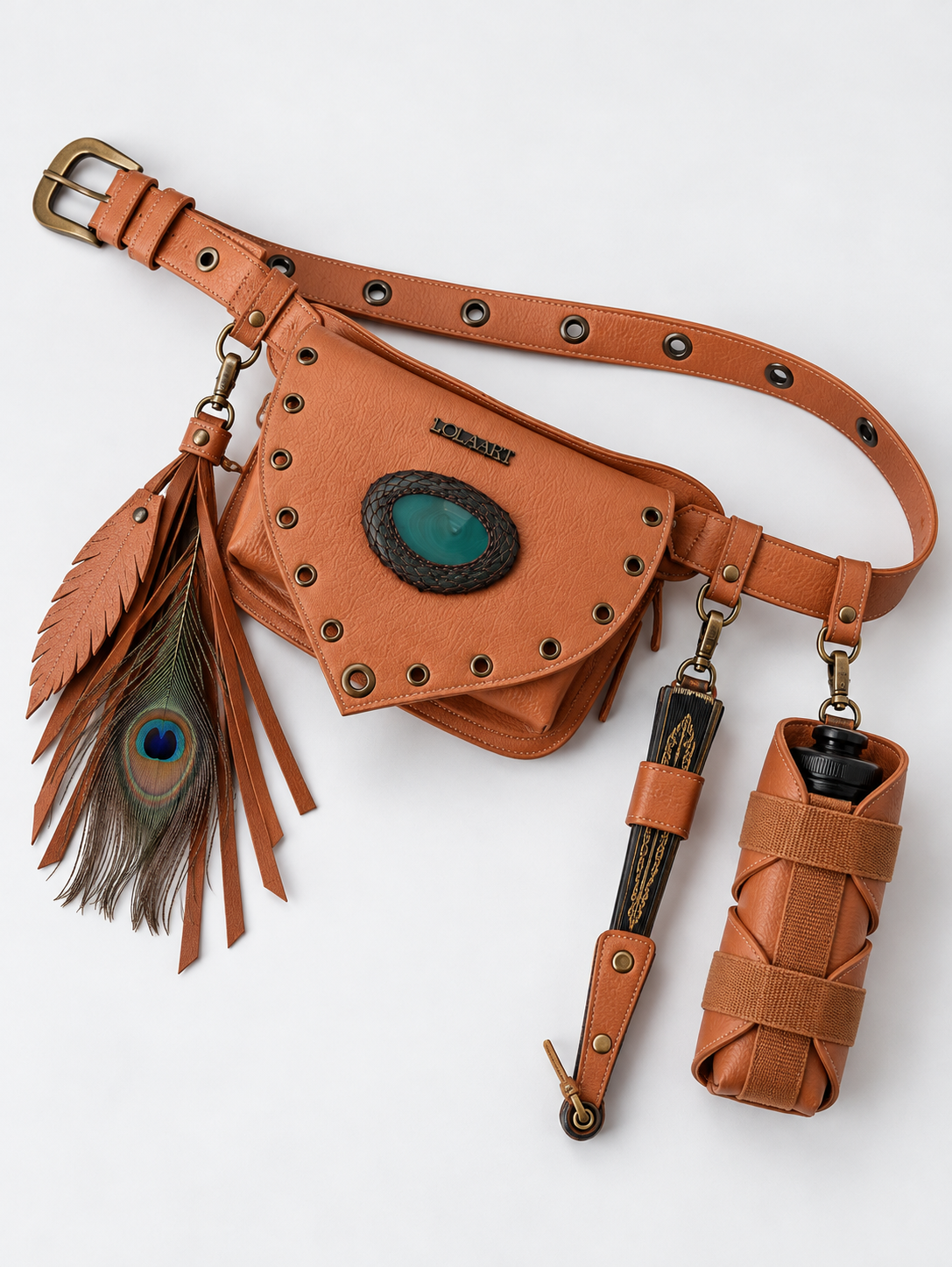Kit: Cartucheira Camel Maré + Porta Água + Porta Leque + Chaveiro
