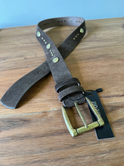 Apenas Uma Unidade - Cinto Brown Western Couro Camurça