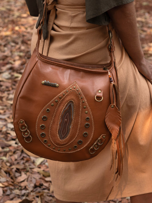 Bolsa Com Franja Helena Couro