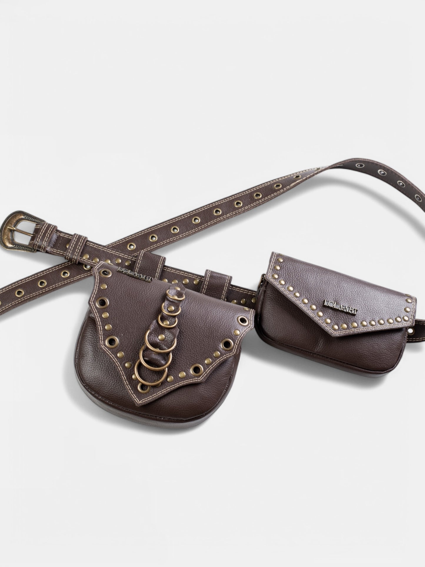 Cartucheira Brown Western Couro