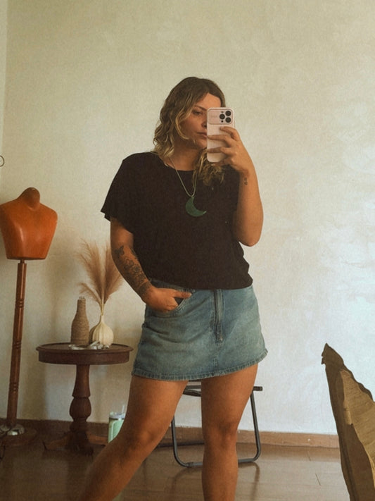 Colar Lua Ágata Verde