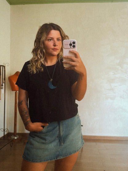 Colar Lua Ágata Azul