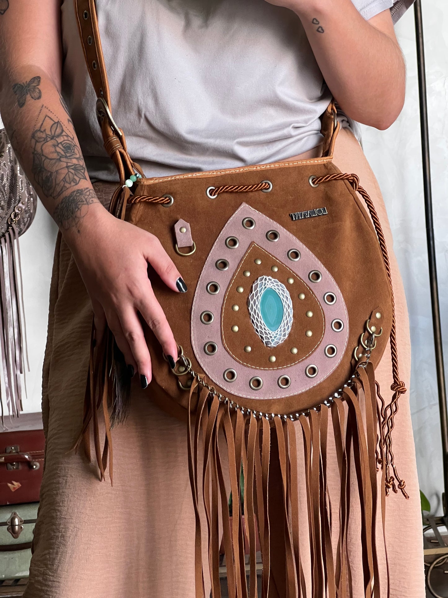 Bolsa Com Franja Serena Vegan Western Boho