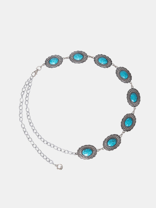 Cinto Corrente Boho Turquesa