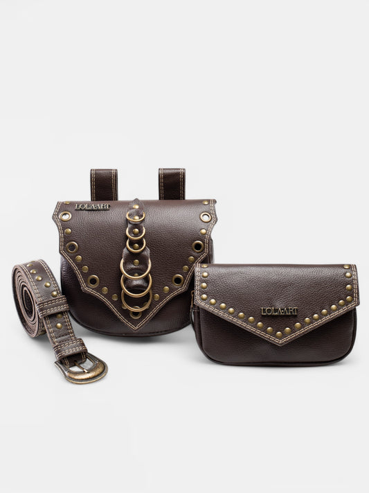Cartucheira Brown Western Couro
