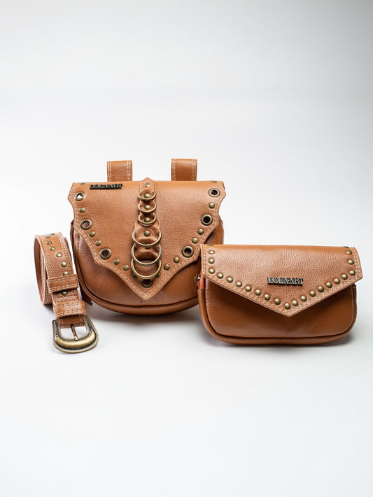 Cartucheira Camel Western Couro