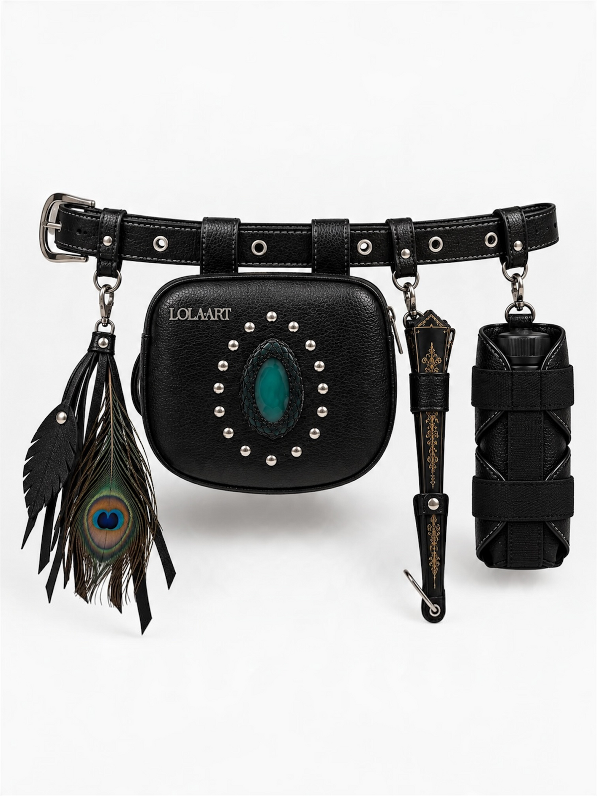 Kit: Cartubag Aura + Porta Água + Porta Leque + Chaveiro